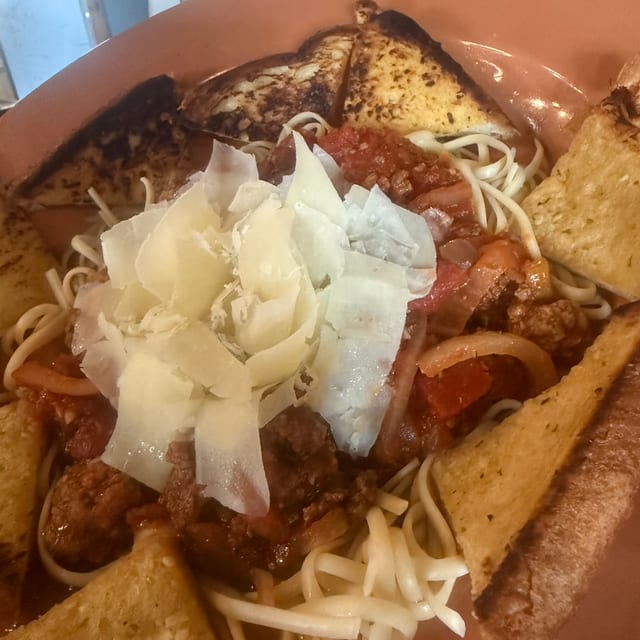 Spaghetti Monday.