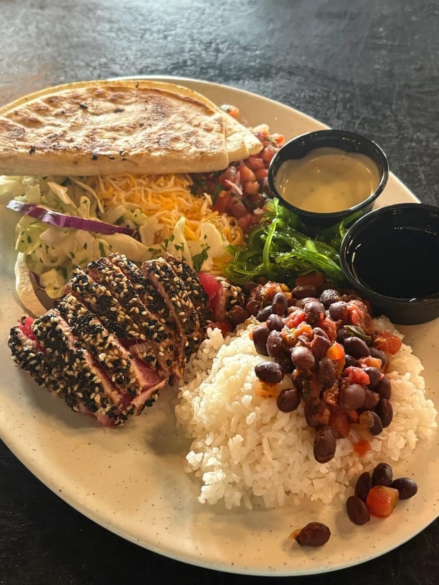 Jerk Chicken Tot-Chos.