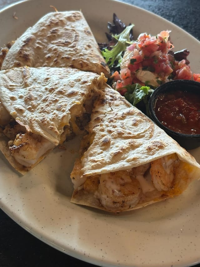 Seafood Quesadilla.
